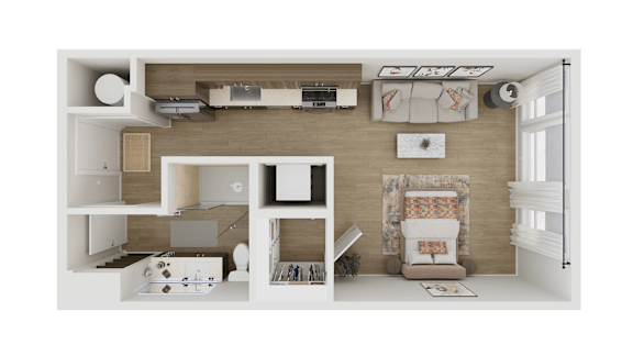 Floor Plan  Aterlier Floor Plan at Adler Montford Park + Drexel Townes, Charlotte, NC