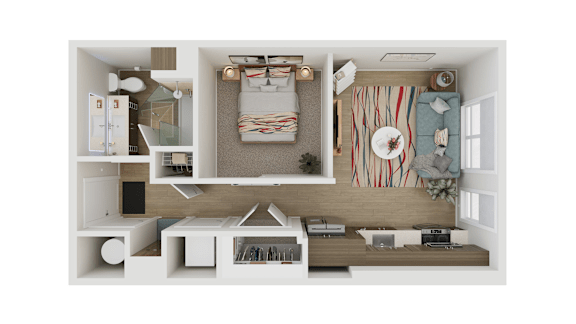 Echo Floor Plan at Adler Montford Park + Drexel Townes, Charlotte, NC