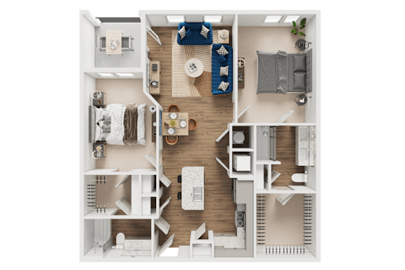 B1 Floor Plan at Address East End, Raleigh North Carolina