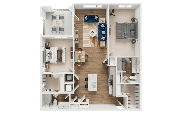 B4 Floor Plan at Address East End, Raleigh