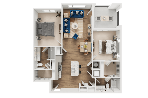 B5 Floor Plan at Address East End, Raleigh North Carolina