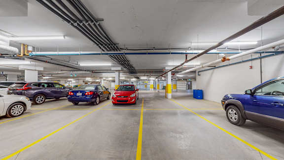 Underground parkade at Sage Hill Views Calgary