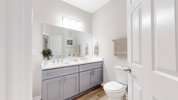 Dual sink vanities