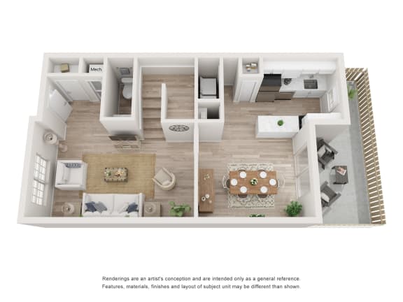 bedroom floor plan an in 3d