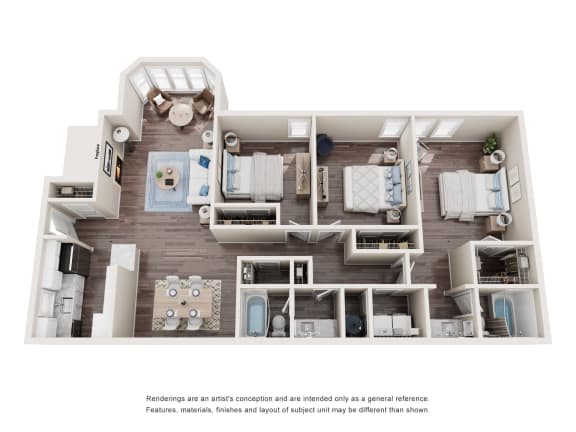 the outlook floor plan  1 bedroom 395 sq ft