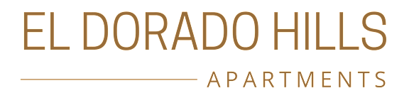 The image is a logo for El Dorado Hills Apartments.