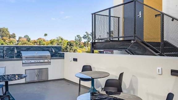 Outdoor barbeque area