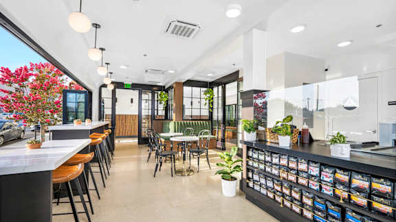 Indoor dining area
