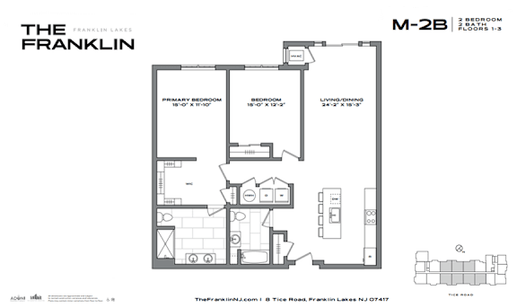 A floor plan for a property called The Franklin is shown.