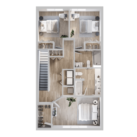 A detailed layout of a small apartment with a kitchen, living room, and bathroom.