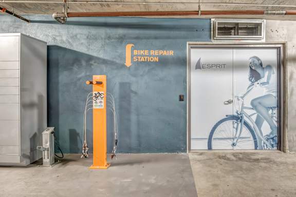 Bike Storage at Esprit Apartments, Marina del Rey, CA, 90292