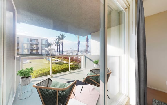 Balcony And Patio at Marina Harbor, Marina del Rey