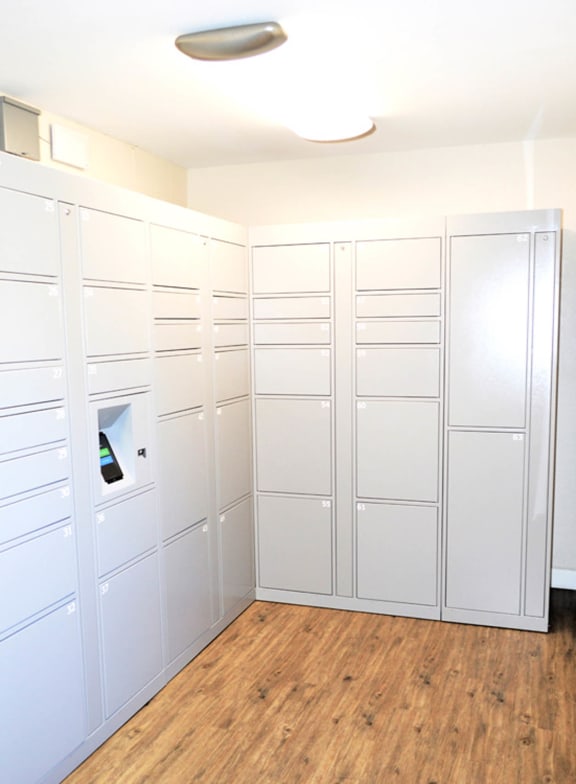 Package Locker at Pleasanton Glen Apartments, Pleasanton, CA