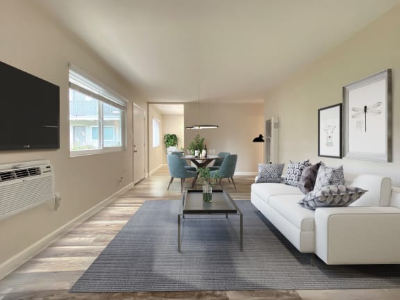 Living Area With TV at Pleasanton Heights, California, 94566