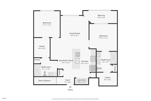 B1 Floor Plan at North Creek, Hutto, TX