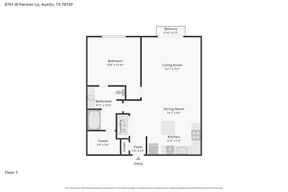 A black and white image of a floor plan for a home.