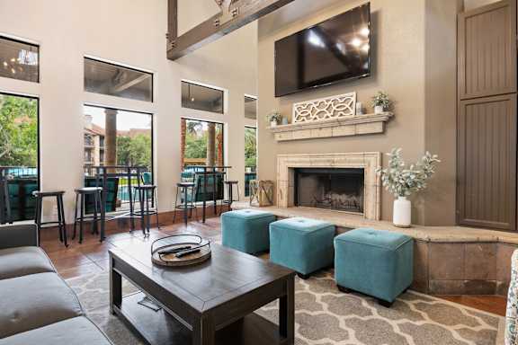 Clubhouse Living Space at Waters Edge Apartment Homes, Georgetown