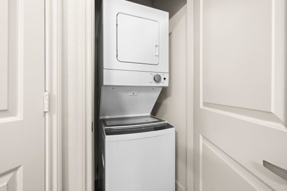 Stacked Washer/Dryer at North Creek, Hutto, Texas