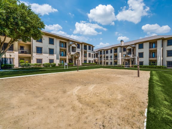 Sand Volleyball Court at The Canyons Apartments, Fort Worth, 76116