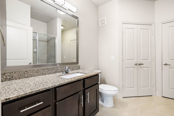 Renovated Bathrooms With Quartz Counters at North Creek, Hutto, TX, 78634