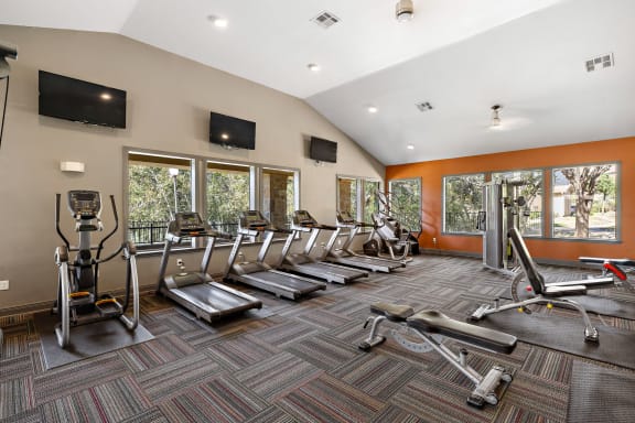 Modern Fitness Center at The Verandah, Austin, TX