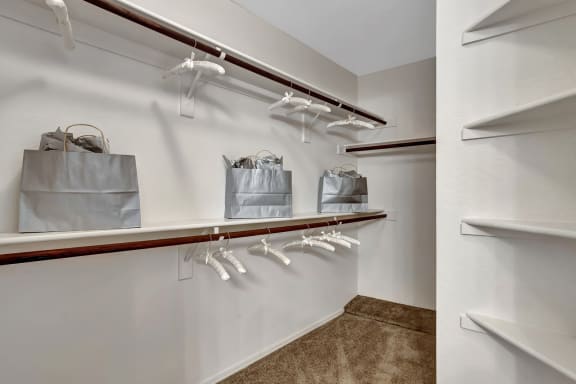 Large walk in closets at San Montego Apartments, Arizona