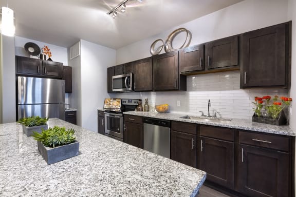 Kitchen Bar With Granite Counter Top at North Creek, Hutto, 78634