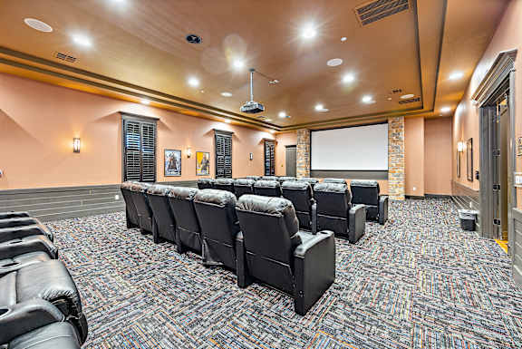 Private Movie Theatre at Las Brisas Apartment Homes, Round Rock, Texas