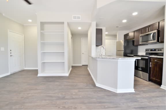 Built- in bookshelves at The Legends at Eagle Mountain Lake, Texas, 76179