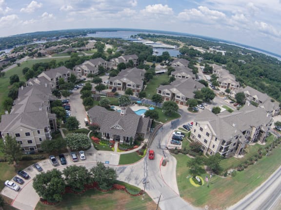 Aerial View Of Community at The Legends at Eagle Mountain Lake, Fort Worth