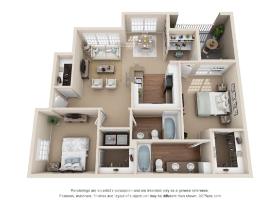 Maple 2bed 2bath 1119sqft Maple 2bed 2bath 1119sqft at Stone Oak @ Parmer, Austin, TX