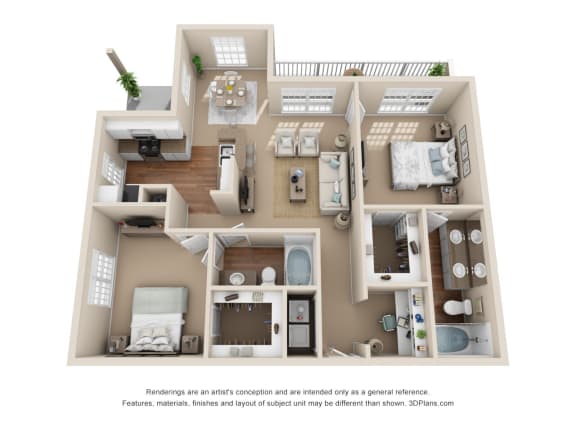 Sassafras 2bed 2bath 1153sqft at Stone Oak @ Parmer, Austin, Texas