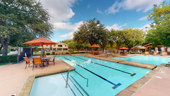 Lap pool in Fort Worth at The Canyons Apartments, Fort Worth, Texas