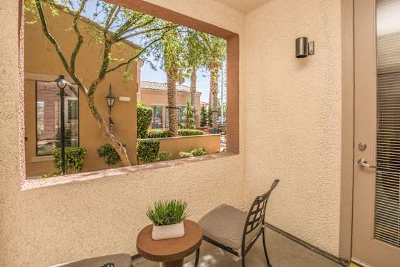 lopo patio at Loreto & Palacio Apartments, Las Vegas, 89149