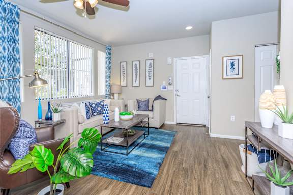 Living Room With Plenty Of Natural Lights at The Presidio by Picerne, N Las Vegas, NV, 89084