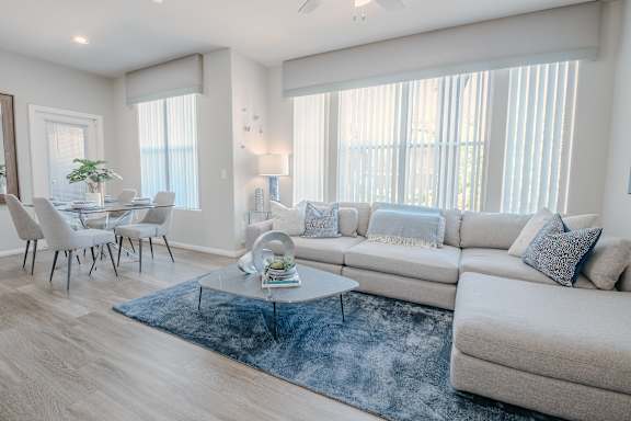Modern Living Room at The Summit by Picerne Apartments, Henderson, 89052