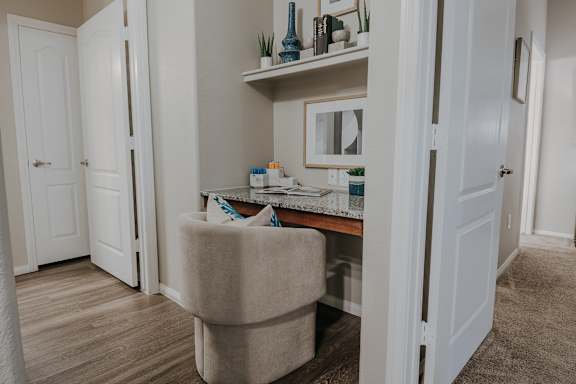 Vanity Table and a Chair at The Summit by Picerne Apartments, Nevada, 89052