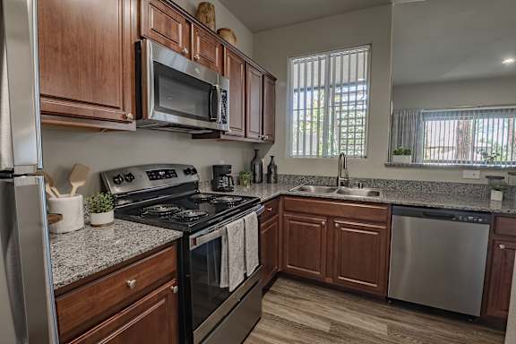 Kitchen with Dishwasher at The Summit by Picerne Apartments, Henderson, 89052