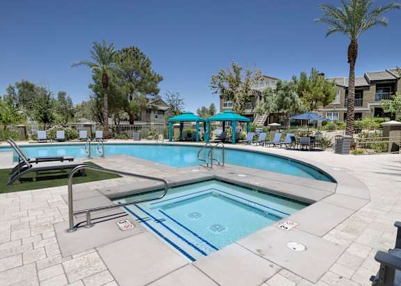 Outdoor Pool with Hot Tub at The Summit by Picerne Apartments, Nevada, 89052