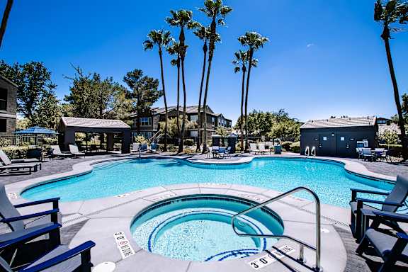 Lounging By The Pool at The Summit by Picerne Apartments, Nevada