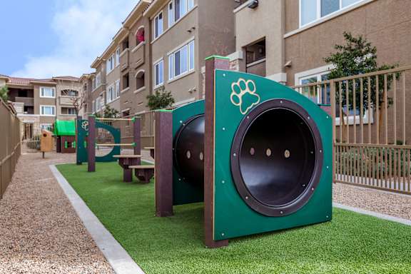 a green playground with a dog door and a picnic table t The View at Horizon Ridge, Nevada, 89012