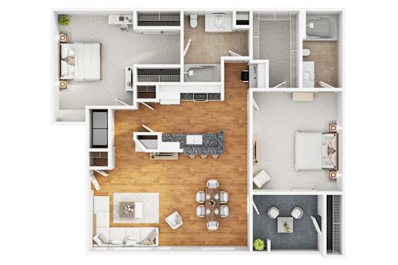 B3 Floor Plan at The Covington by Picerne, Las Vegas, NV, 89139