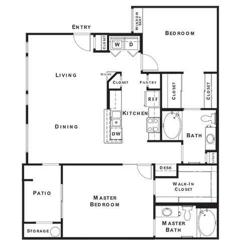 The Jewel Floor Plan at The Paramount by Picerne, Las Vegas