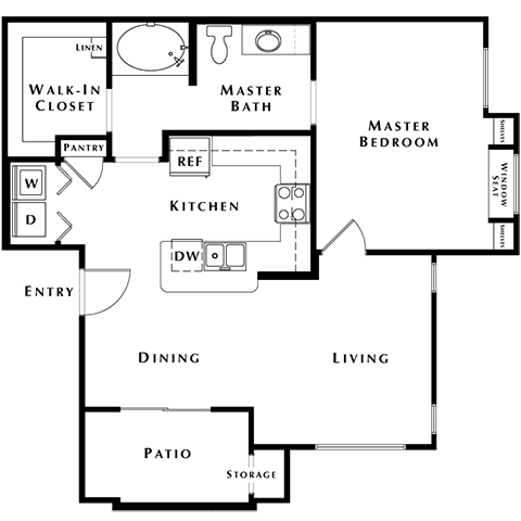 A3 Floor Plan at The Passage Apartments by Picerne, Henderson