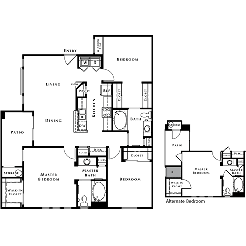 The Elite Floor Plan at The Passage Apartments by Picerne, Henderson, NV, 89014
