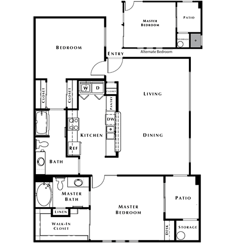 The Haven Floor Plan at The Passage Apartments by Picerne, Nevada