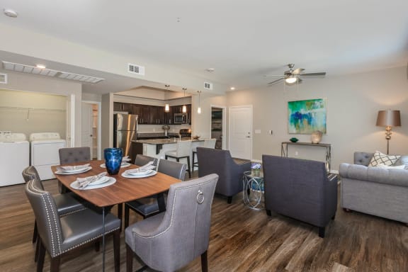 Living with kitchen and dining at Level 25 at Durango by Picerne, Las Vegas, NV, 89113