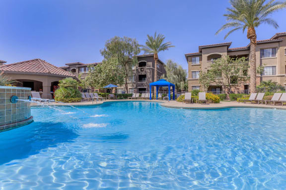Swimming Pool With Relaxing Sundecks at The Preserve by Picerne, N Las Vegas, NV