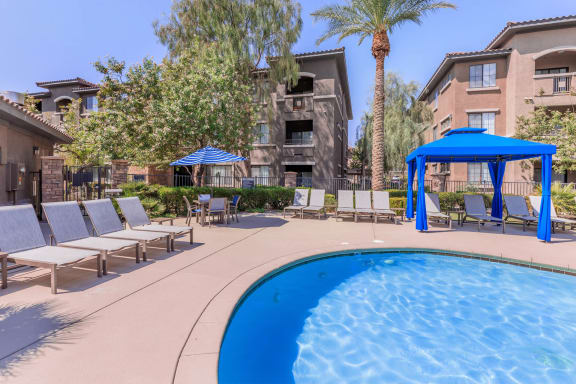Crystal Clear Swimming Pool at The Preserve by Picerne, N Las Vegas