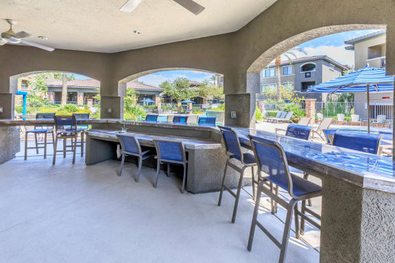 Barbecue And Grilling Station at The Preserve by Picerne, N Las Vegas, Nevada